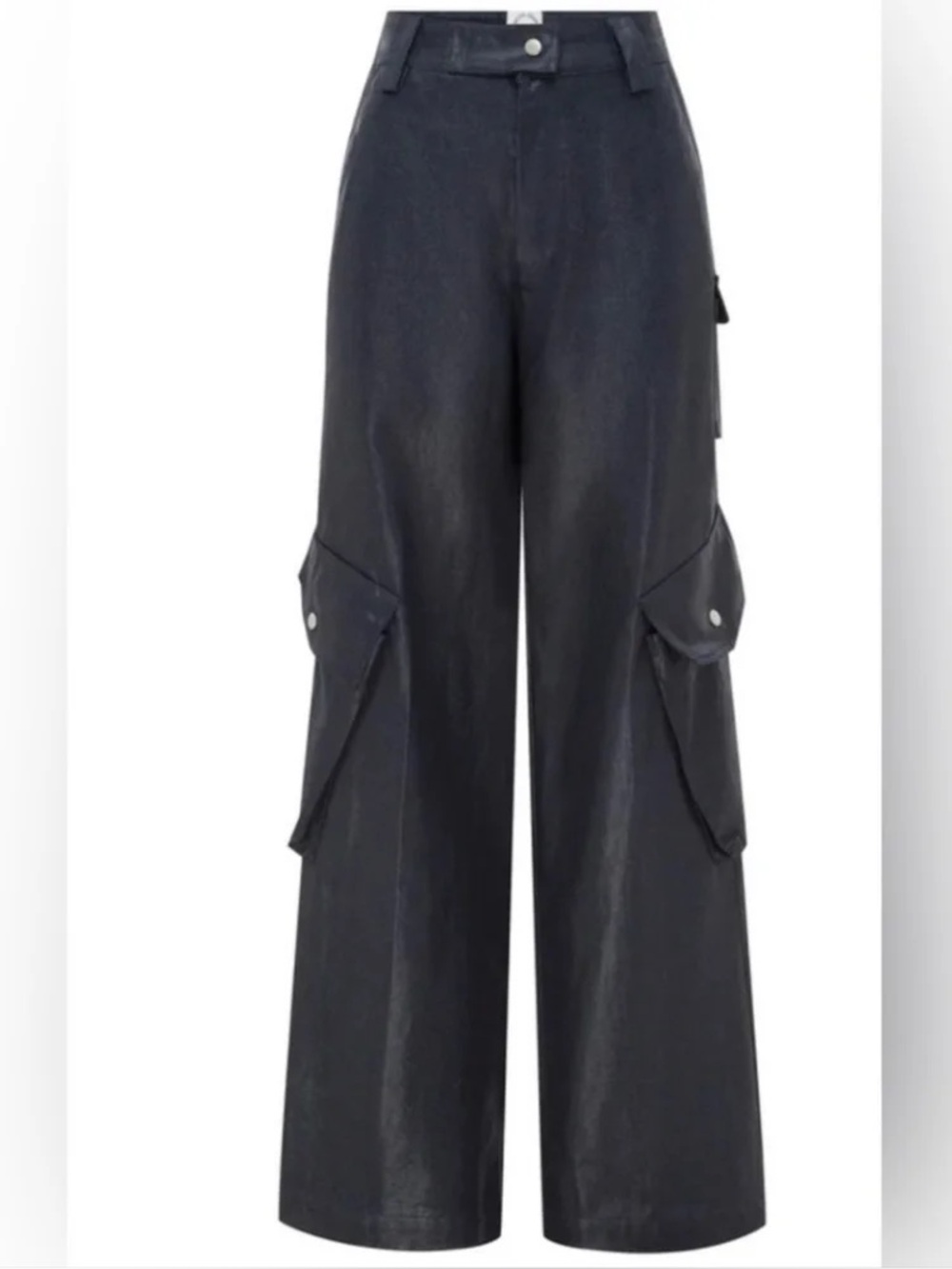 With Jean Wide Leg Cargo Pants in Wax Rain